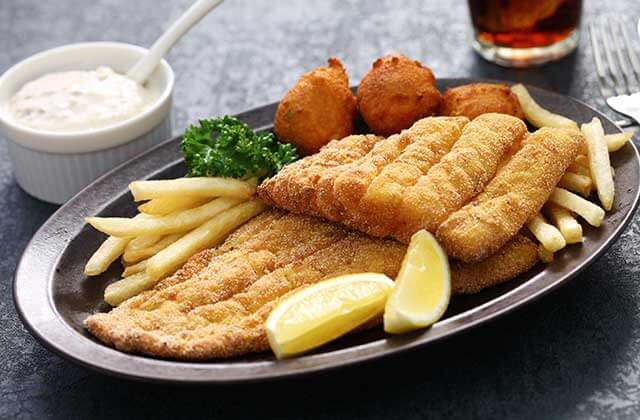 breaded catfish entree with hushpuppies and sides the catfish place kissimmee