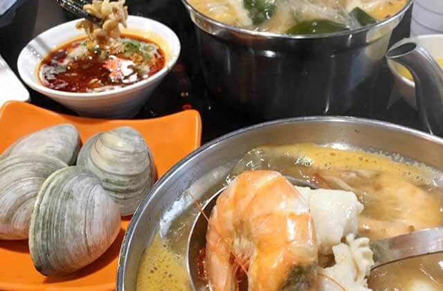 clams shrimp hot pot noodle base dishes nine spices hot pot orlando