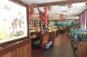 dining area with chinese decor and seating at mei asian china buffet orlando