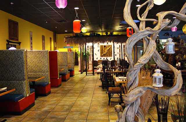 dining room booths tables colorful decor best shabu shabu world noodle pho orlando