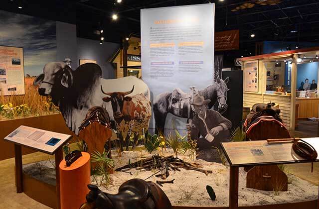 diorama about local cattle ranching history at osceola welcome center and history museum kissimmee