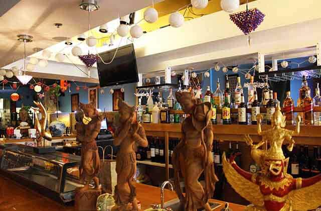 ornate bar area with statues best shabu shabu world noodle pho orlando