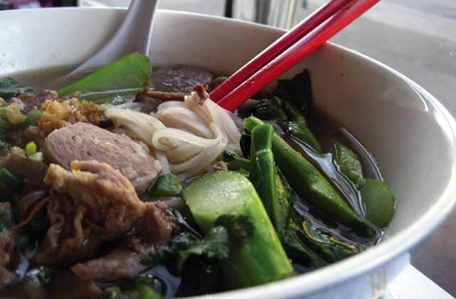 pho with red chopsticks beef and bok choy at best shabu shabu world noodle pho orlando