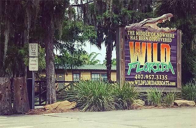 sign entrance to park wild florida airboats