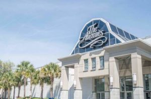 front exterior entrance with sign at the avenues mall jacksonville