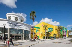 mall entrance with crayola experience anchor store at the florida mall orlando