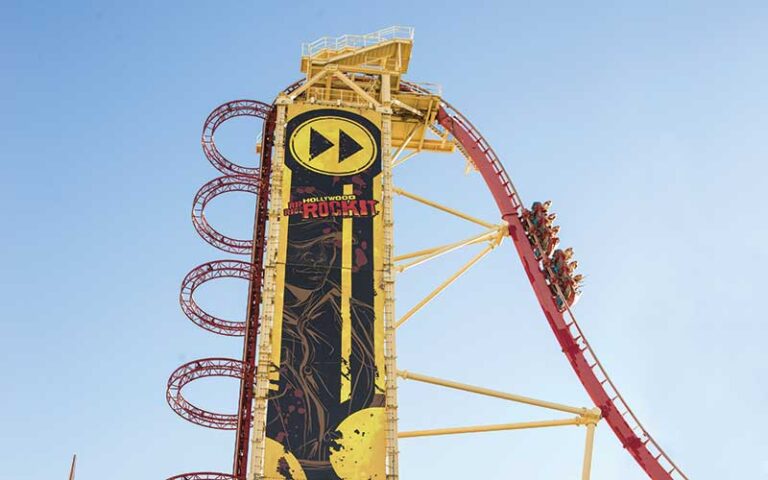 tower coaster with riders at universal studios florida