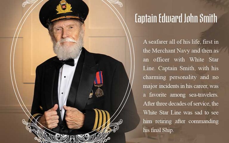 captain edward john smith at titanic dinner gala