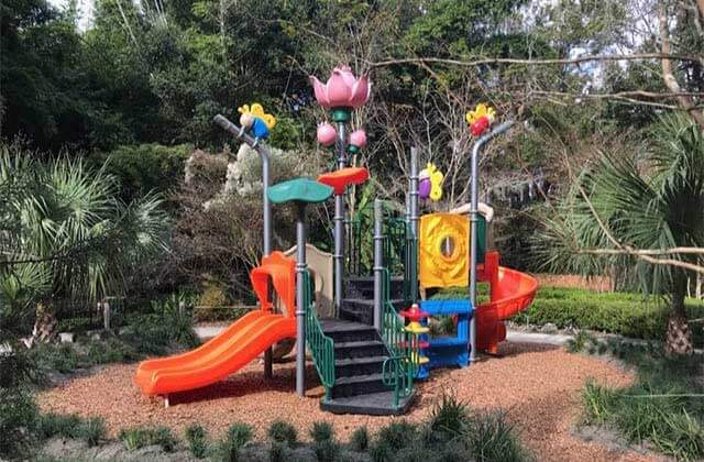 colorful childrens playground at kanapaha botanical gardens gainesville