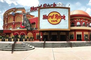 front exterior at universal of hard rock cafe orlando