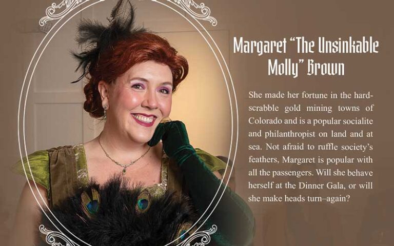 margaret the unsinkable molly brown at titanic dinner gala
