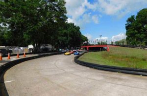 outdoor kart track with bridges at kissimmee go karts florida