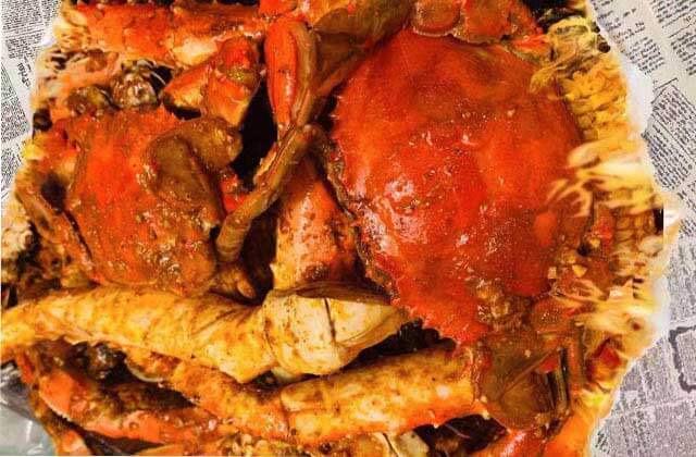 stuffed seasoned crab and legs at mr mrs crab juicy seafood bar orlando kissimmee