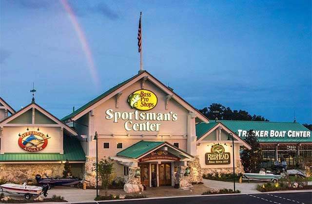 front exterior of bass pro shopping center at celebration pointe gainesville