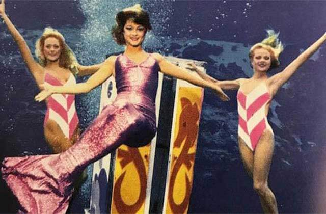 historic photo of mermaid underwater show at weeki wachee springs state park