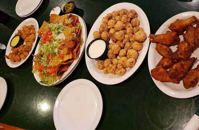 appetizers including wings nachos and sides at gators dockside port canaveral