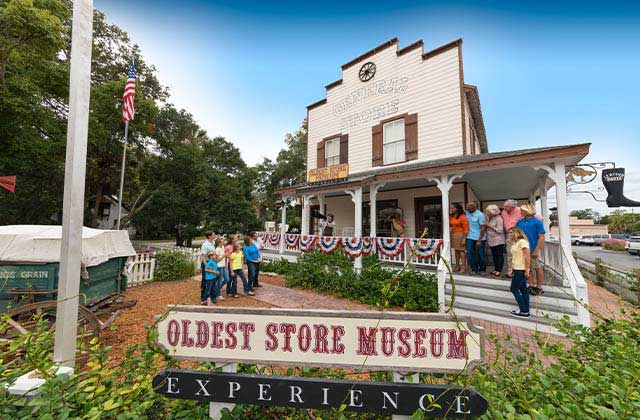 front exterior of historic looking building at oldest store museum experience st augustine