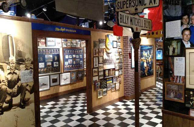 interior of museum with exhibits and history dioramas at historic pensacola tour