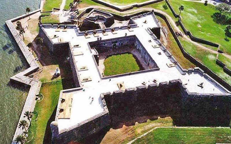 arial view of castillo de san marcos courtesy of Florida's Historic Coast