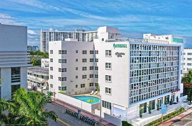 aerial view of downtown hotel at hampton inn miami beach mid beach