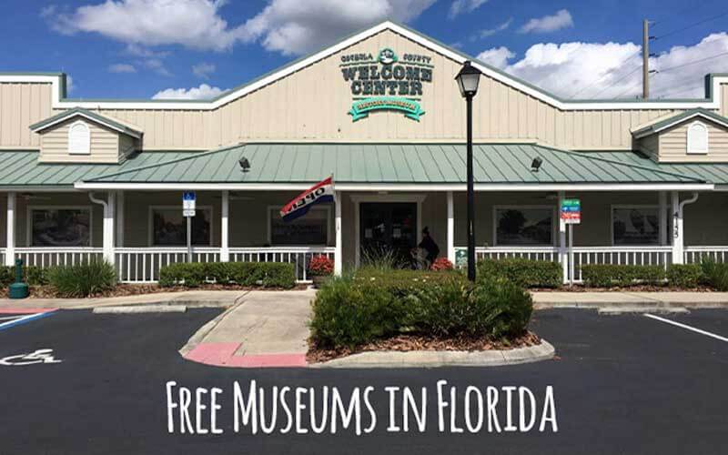 front exterior of brown with green roof museum building with open sign for top free museums in florida blog