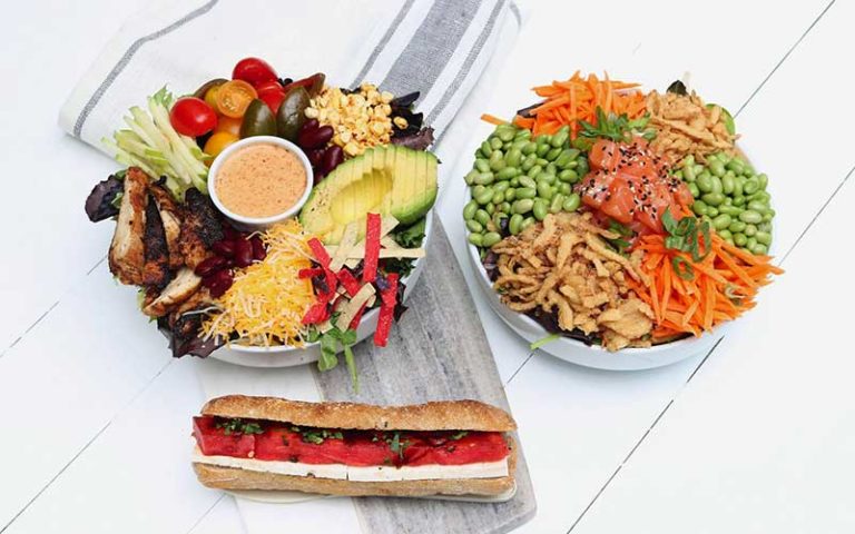 poke bowls and sandwiches at fresh and co