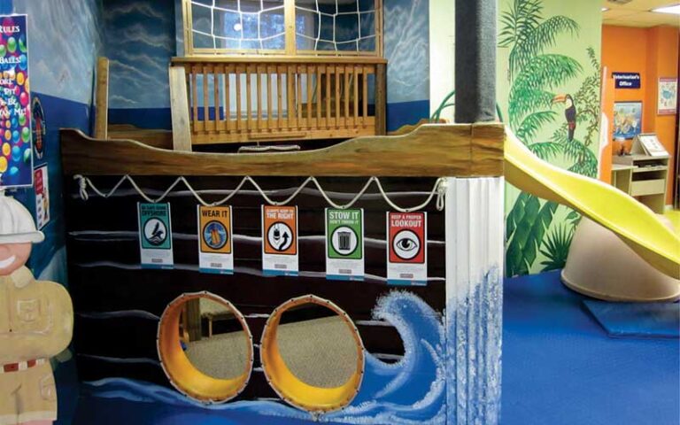 kids ship playground area with slide at hands on childrens museum jacksonville