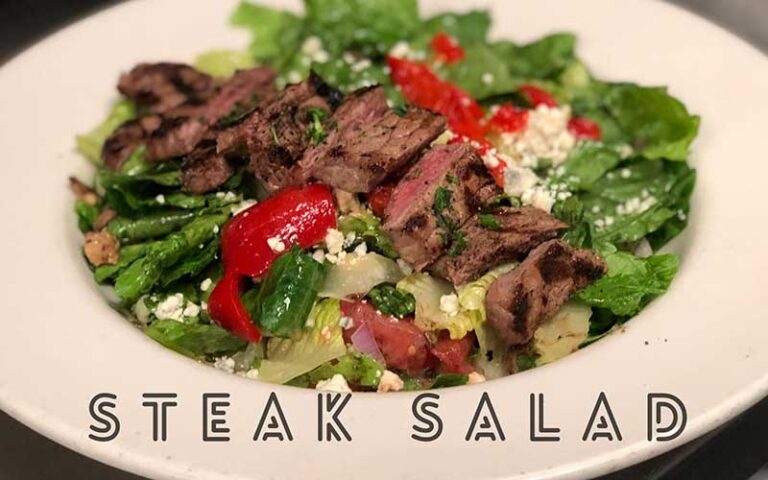 steak salad red bell feta at brick restaurant jacksonville