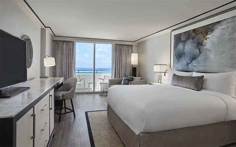 king suite with balcony ocean view at loews miami beach hotel
