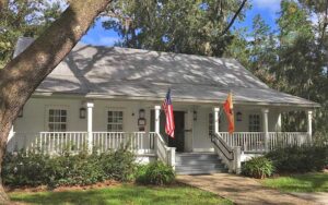 front exterior of home with porch at mandarin museum and historical society jacksonville