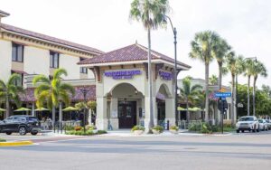 front exterior on street corner daiquiri deck at siesta key village sarasota