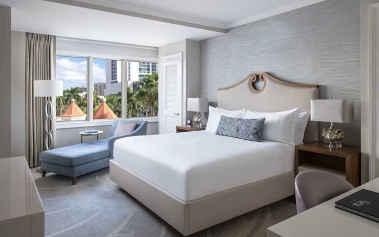 king bed room with view at ritz carlton sarasota