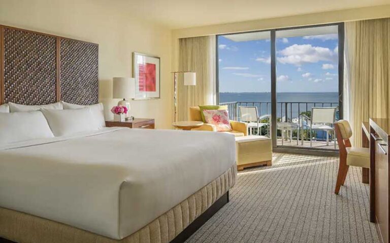 king room with balcony and view at hyatt regency sarasota