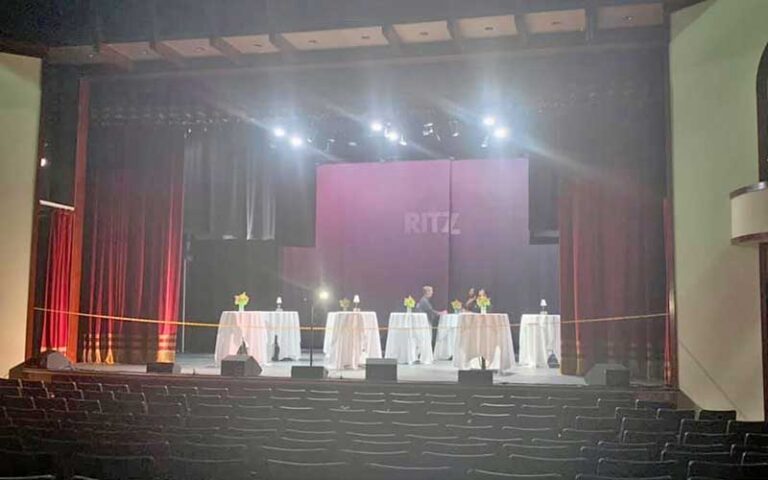 theater stage with seating and setting at ritz theatre museum jacksonville