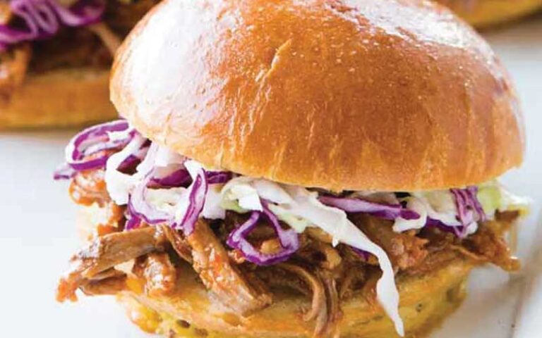 barbecue sliders with slaw and pulled pork at ghosted u orlando