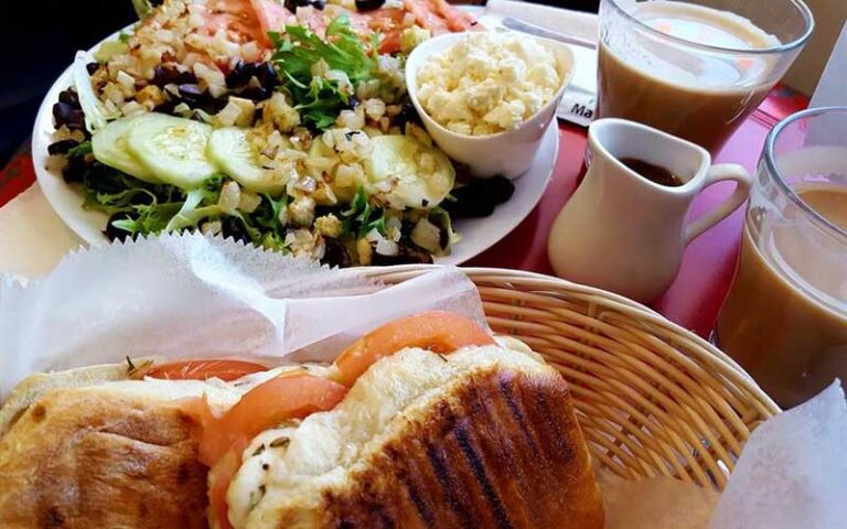 breakfast entrees salad sandwich croissant coffees at nanou sunrise blvd ft lauderdale