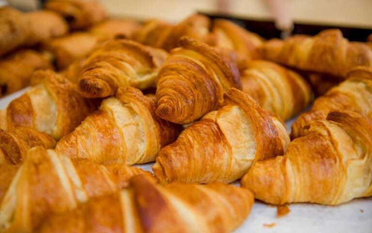 tray of fresh croissants at nanou sunrise blvd ft lauderdale