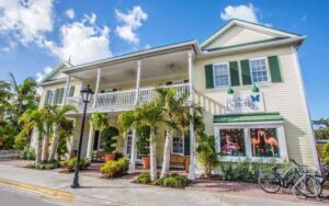 front exterior of house at key west butterfly nature conservatory on duval street