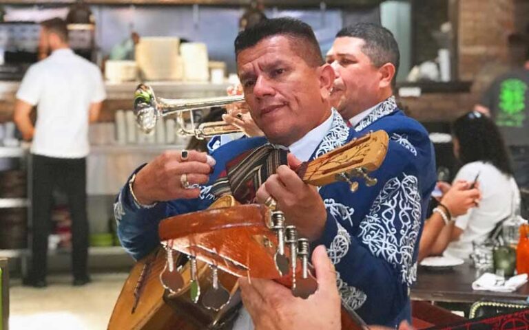 mariachi band playing in restaurant at el camino ft lauderdale