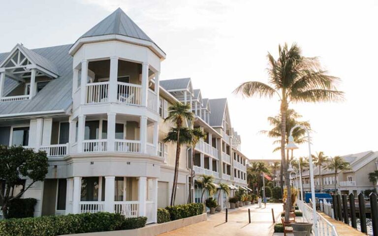 hotel with marina daytime exterior at opal key resort marina key west