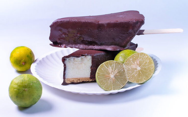 key limes with pie dipped in chocolate popsicle at kermits key west lime shoppe