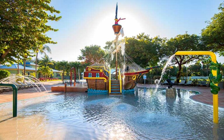 kids splash pool with pirate ship at hawks cay resort fl keys