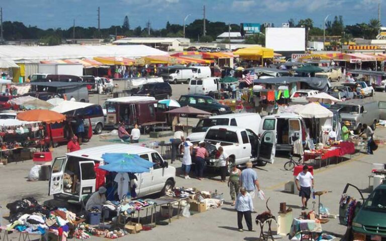 outdoor flea market with drive in theater at ft lauderdale swap shop