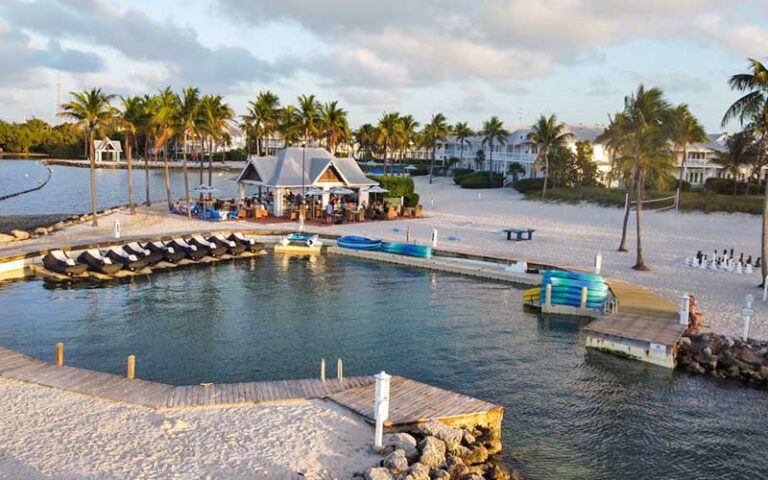 outdoor sports area along beach at tranquility bay beachfront resort marathon fl keys