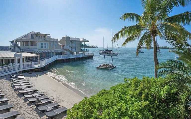 pier with private beach and boats at pier house resort spa key west