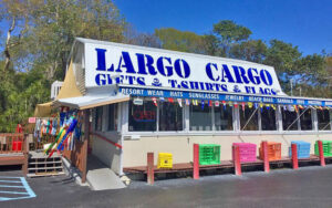 store front exterior with sign on roof at largo cargo co florida keys