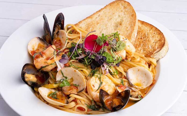clam and mussel pasta dish at milk money bar kitchen ft lauderdale