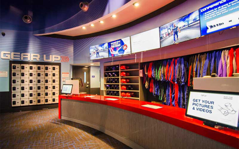 lockers and safety equipment at ifly fort lauderdale