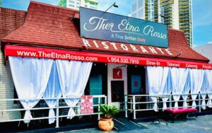 store front exterior of restaurant at the etna rossi ft lauderdale
