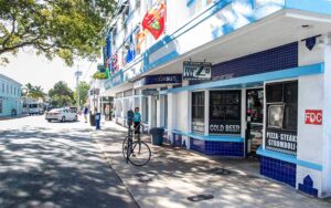 storefront day time along duval street at mr zs key west